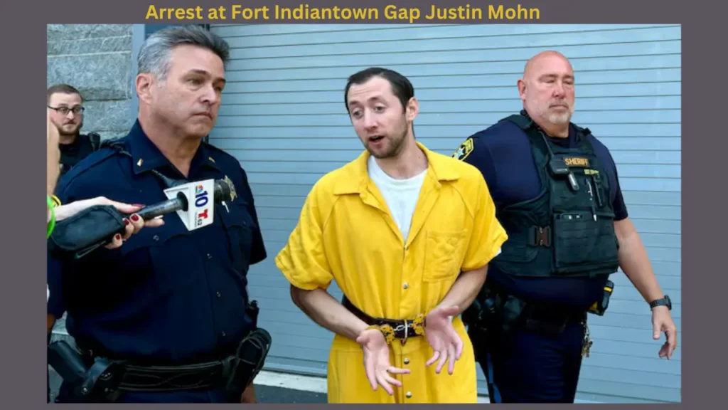 Arrest at Fort Indiantown Gap Justin Mohn